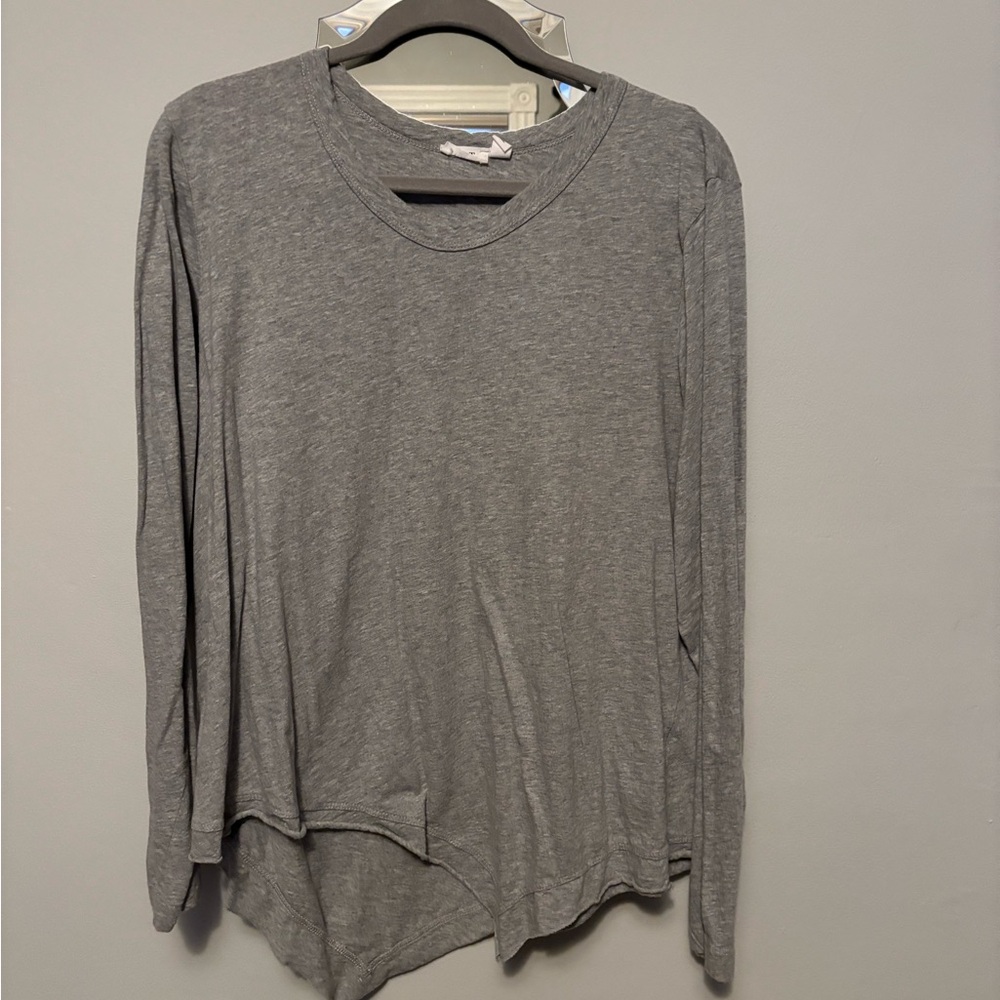 Gray Long Sleeve Women's Top